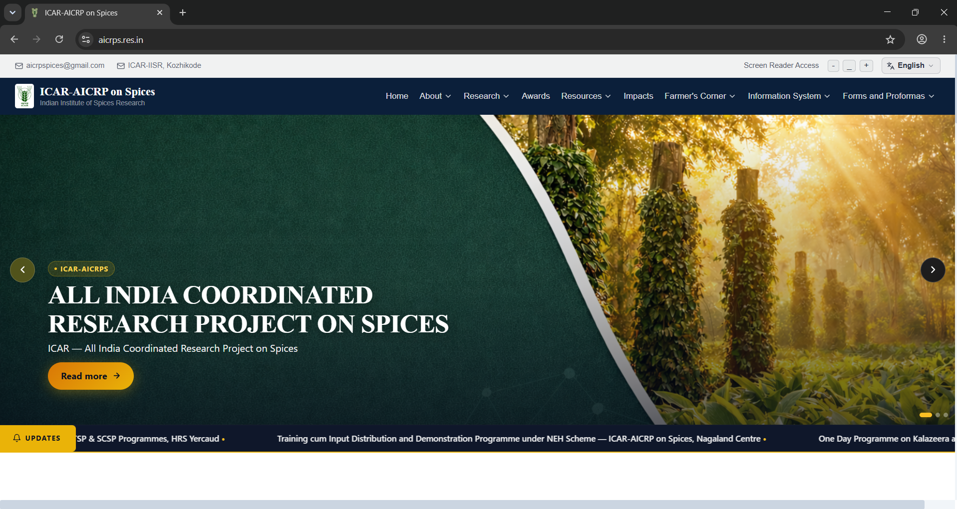 AICRPS Institutional Portal